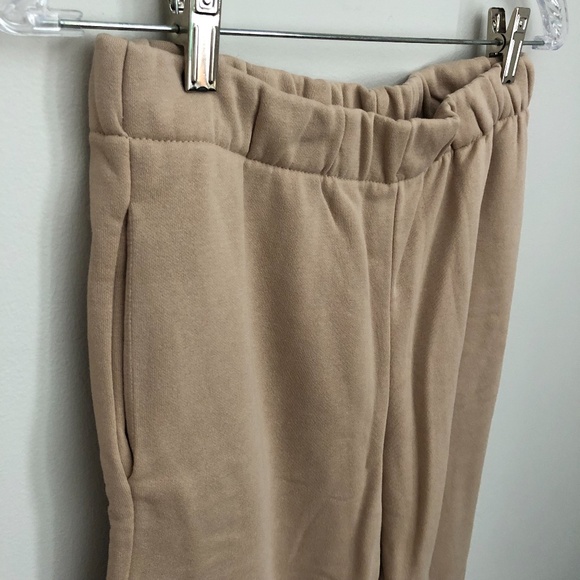 NWT H&M Divided Matching Co-Ord Beige Sweatpants Set Women's Small/Extra Small - Picture 3 of 10